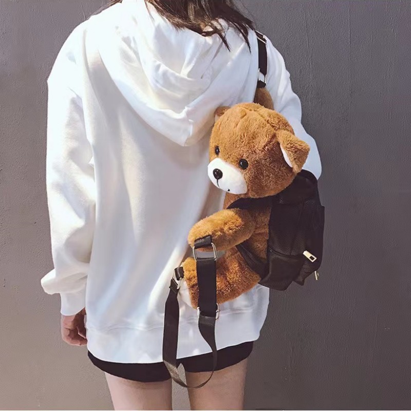 Mochila Kawaii de oso marrón d - Motorcycle Gear Backpack reseña y precio