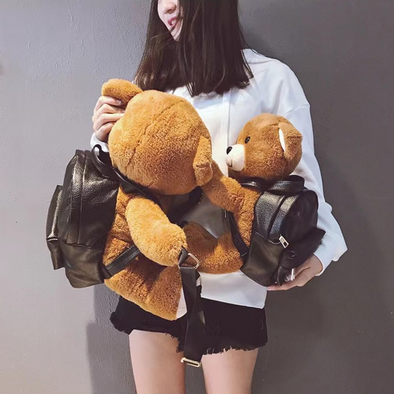 Mochila Kawaii de oso marrón d - Motorcycle Gear Backpack reseña y precio